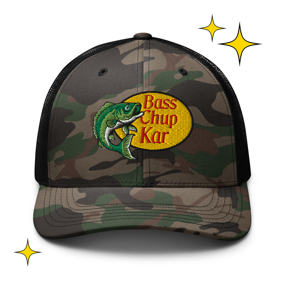 🎣BASS CHUP KAR🎣 EMBROIDERED HAT