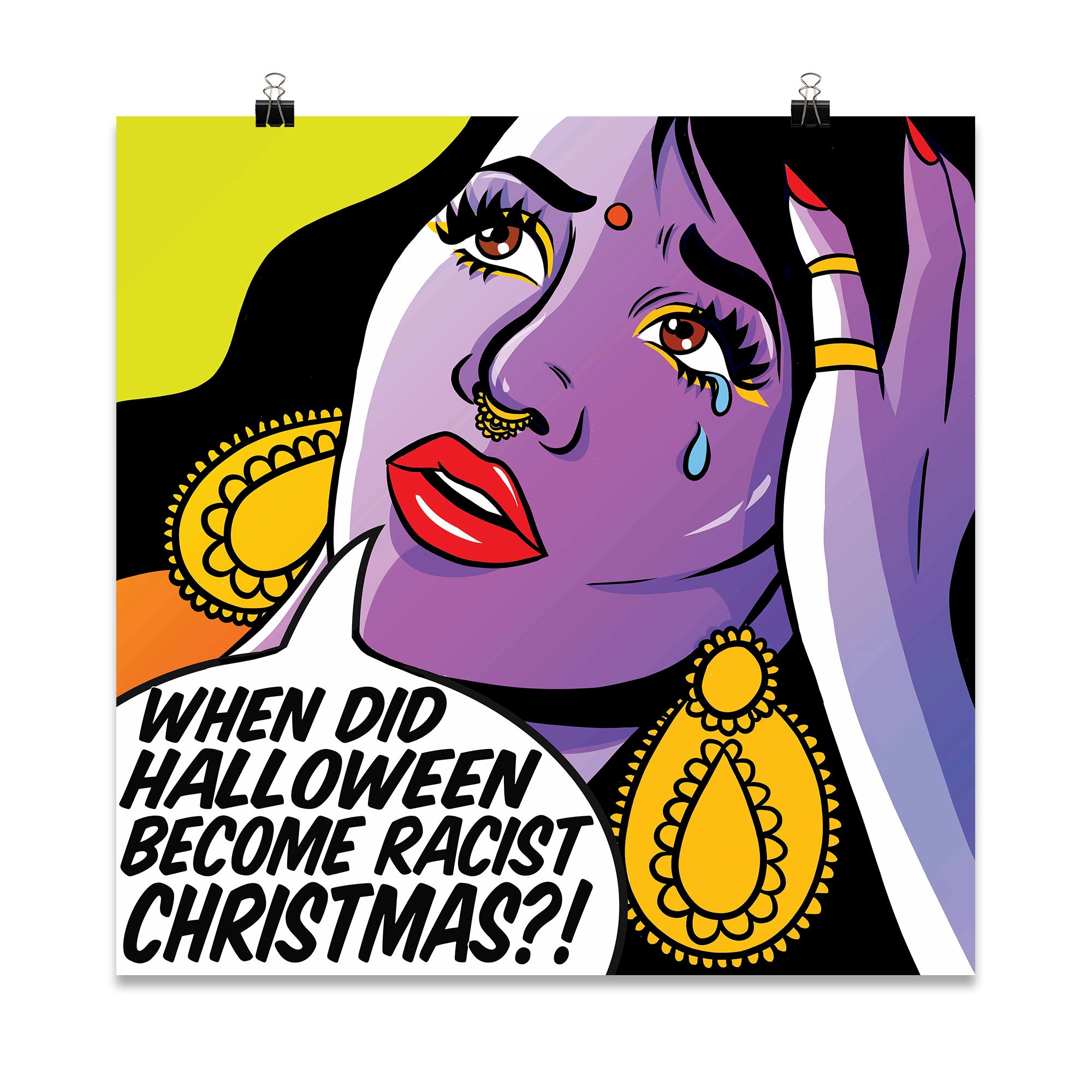 'Racist Christmas' Poster Print